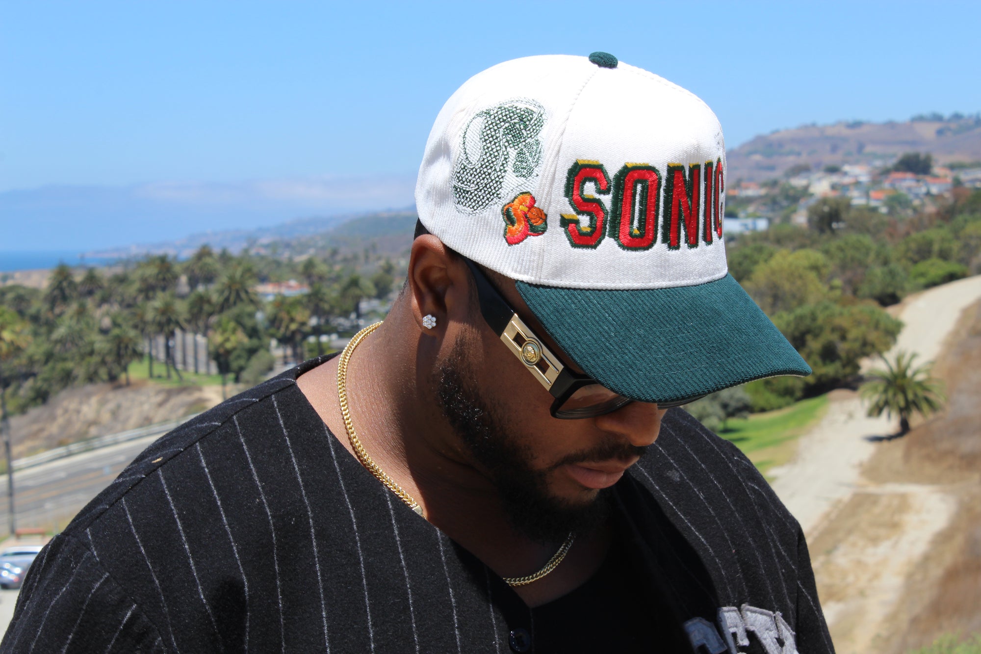 Vintage Corduroy SuperSonics Snapback